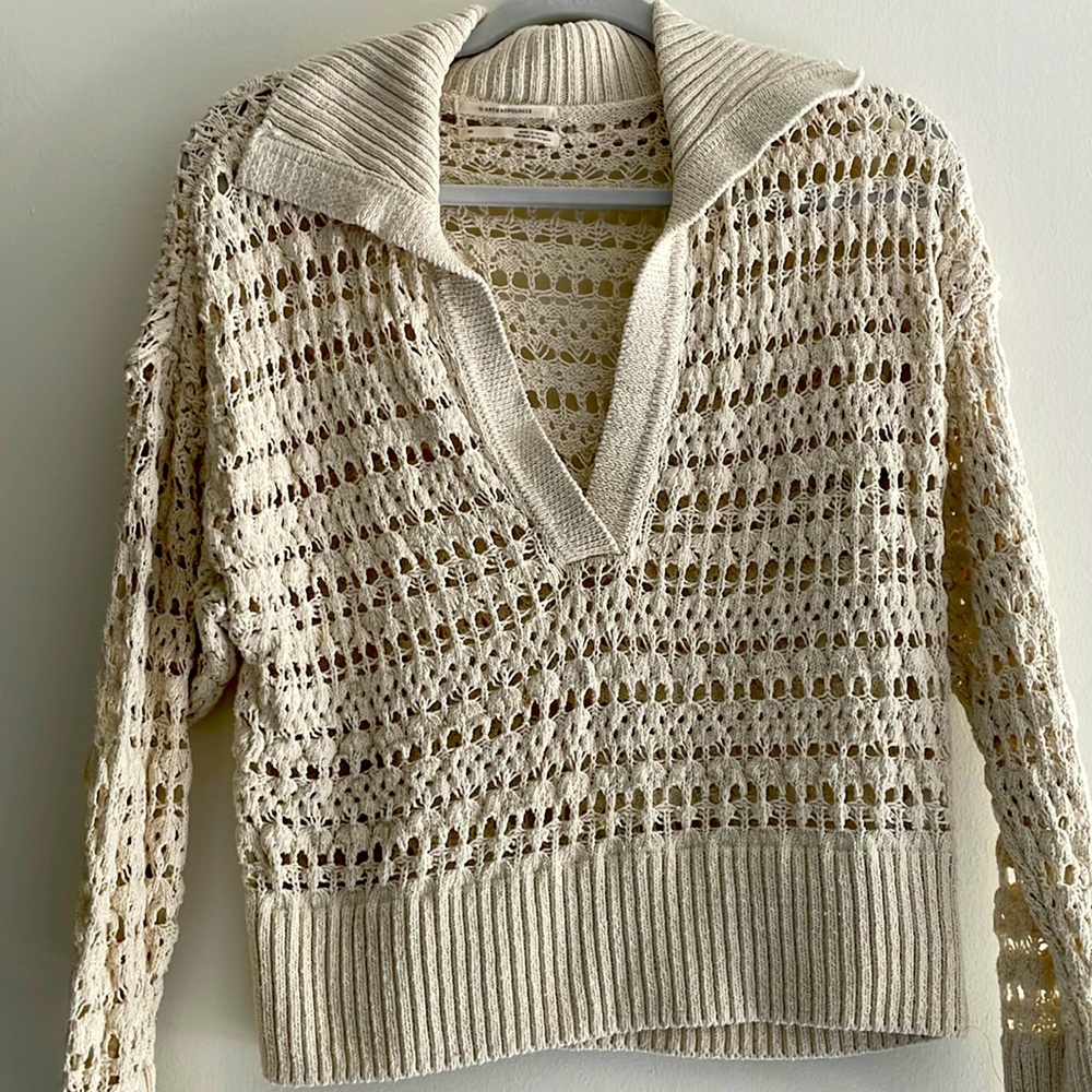 Anthropologie crochet top
